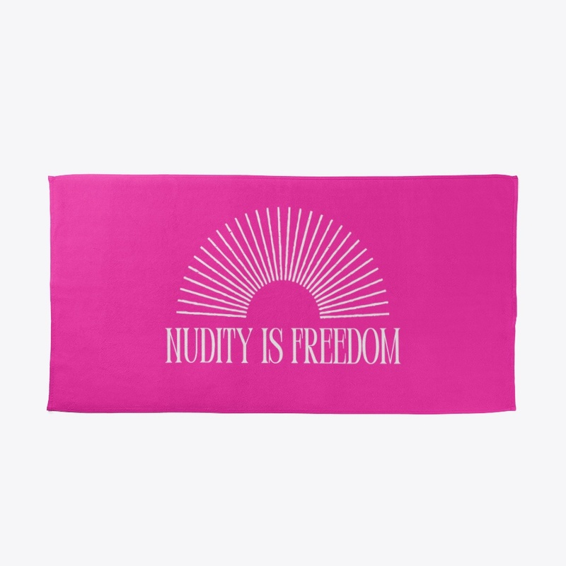 Nudity is Freedom Rainbow White