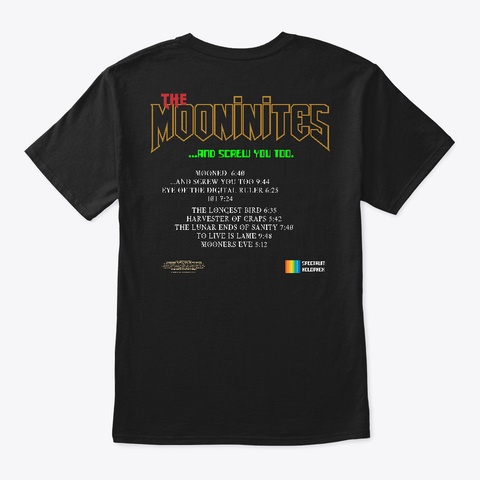 The Mooninites: ...And Screw You Too Black Camiseta Back