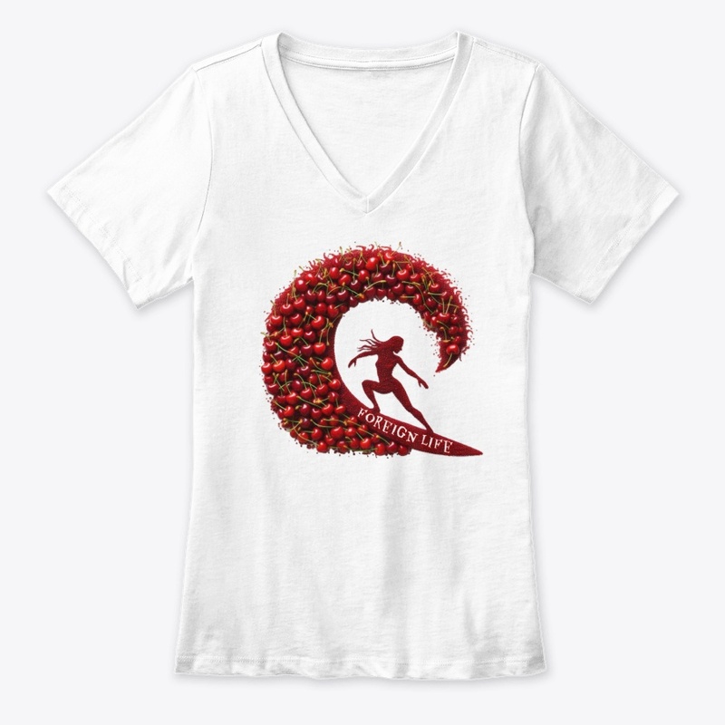 Foreign Life Apparel.  Cherry Wave 