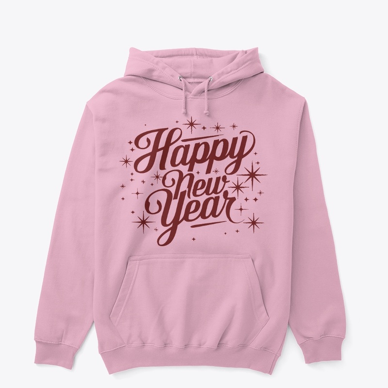 Festive "Happy New Year" red Design. 