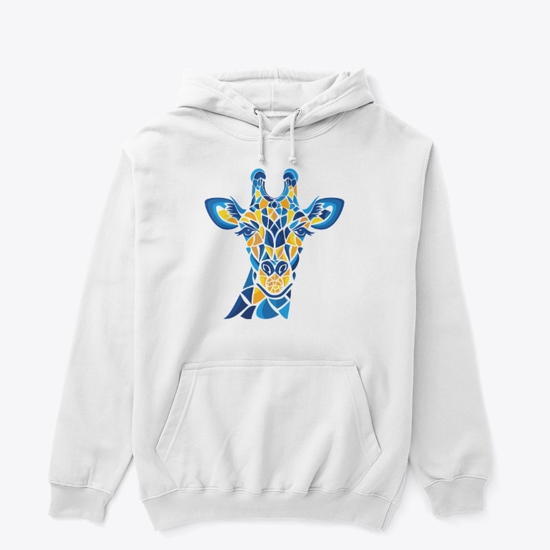 Trendy Giraffe Geometric Colorful Modern