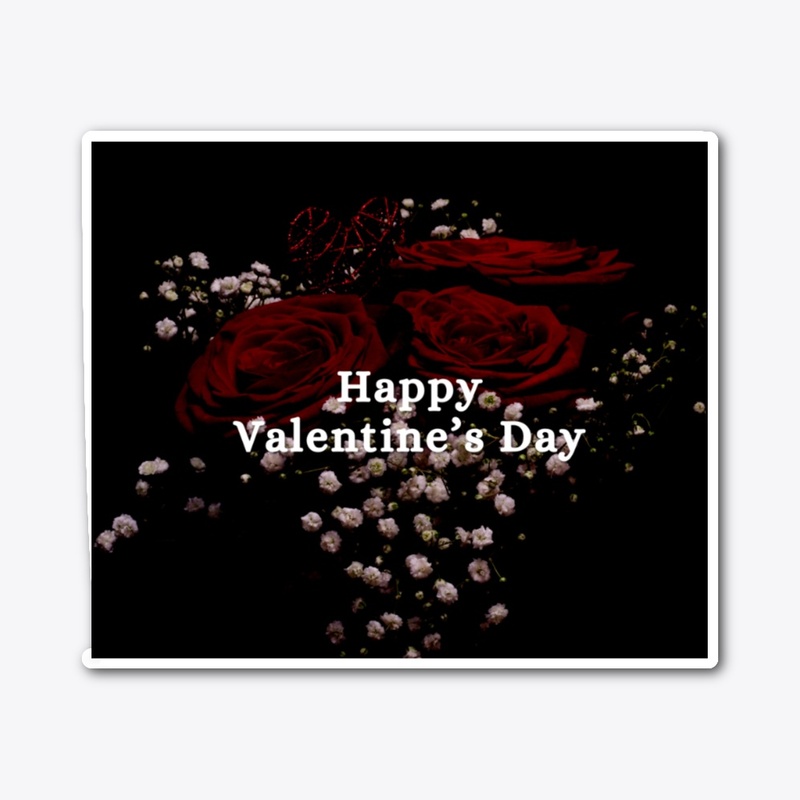 black elegant happy valentines day 