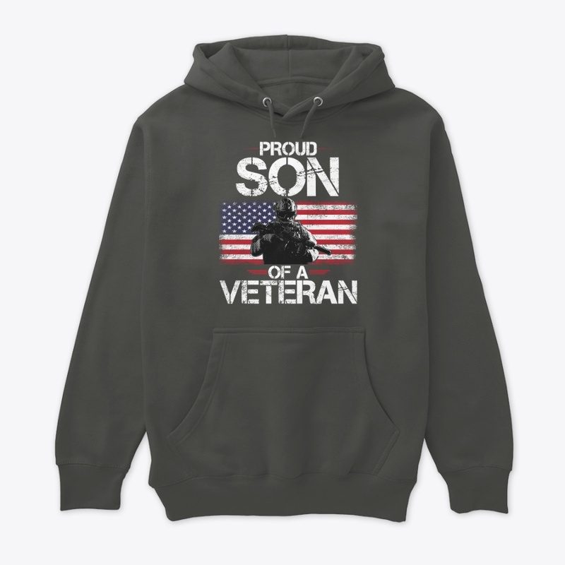 Proud Son of A Veteran USA Flag 