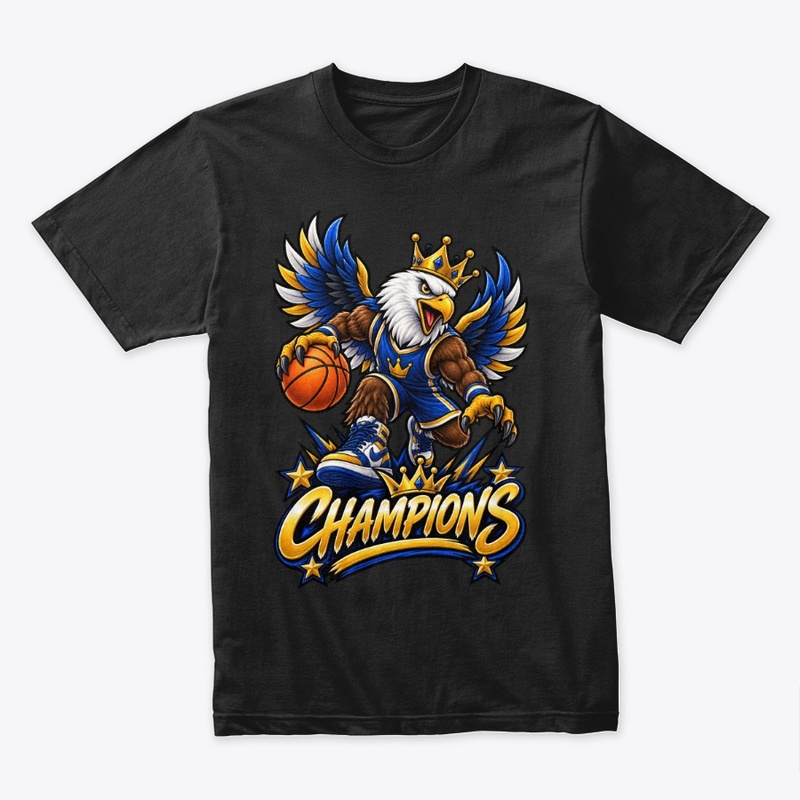 Champions Eagle Basketball Mascot 