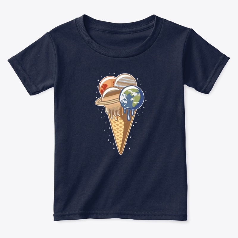 Planet Ice Cream Creative Art Design