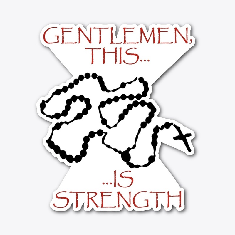 Rosary is strength - white