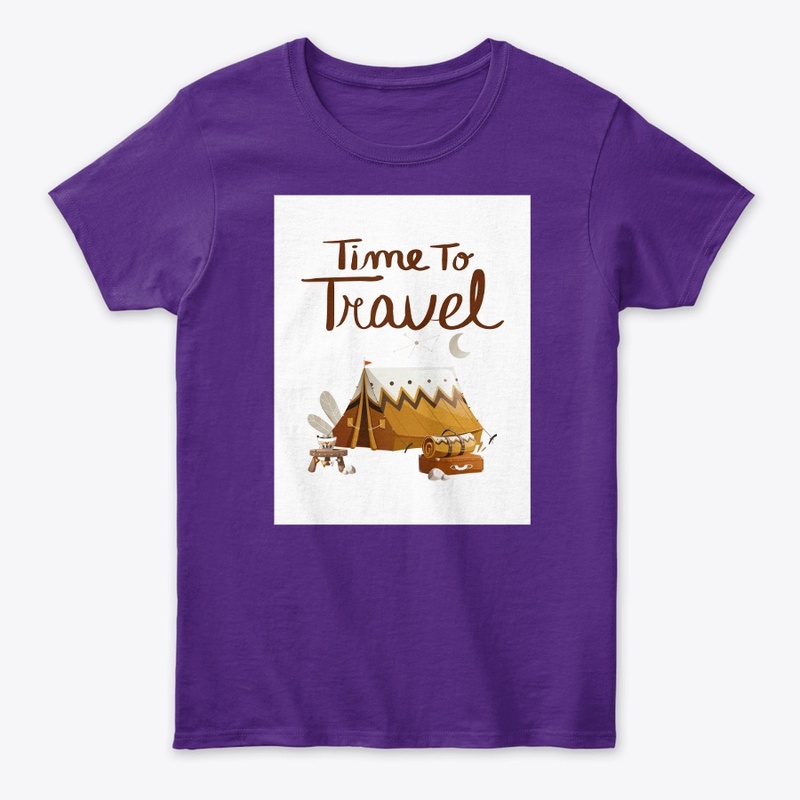 'TIME TO TRAVEL' t-shirt design 