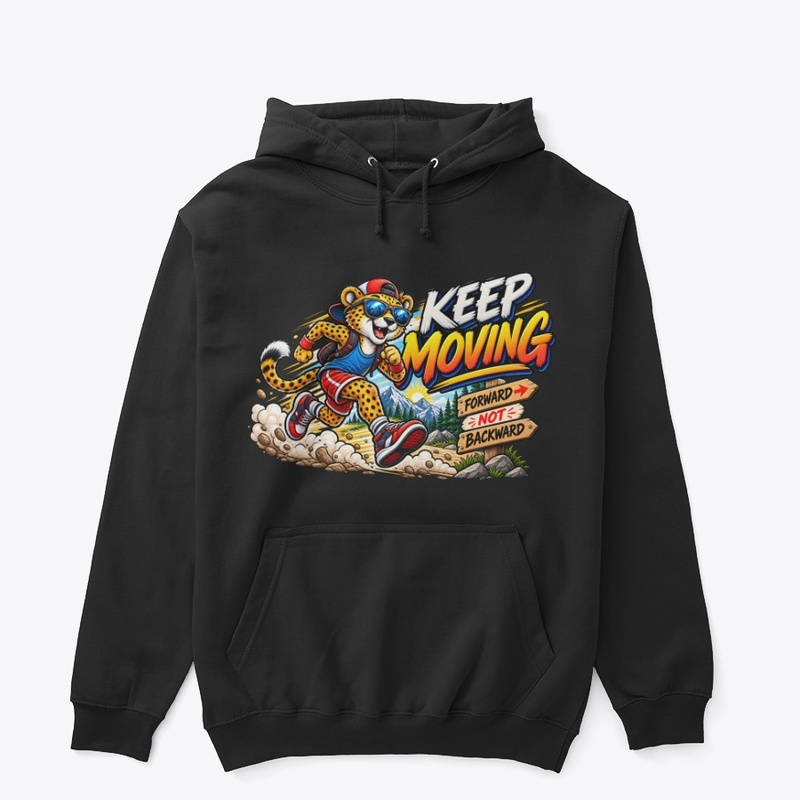 Keep Moving – Funny Running Cheetah 