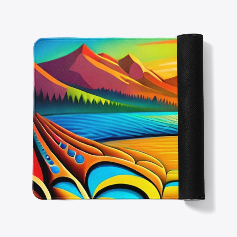 Abstract art all-over print 