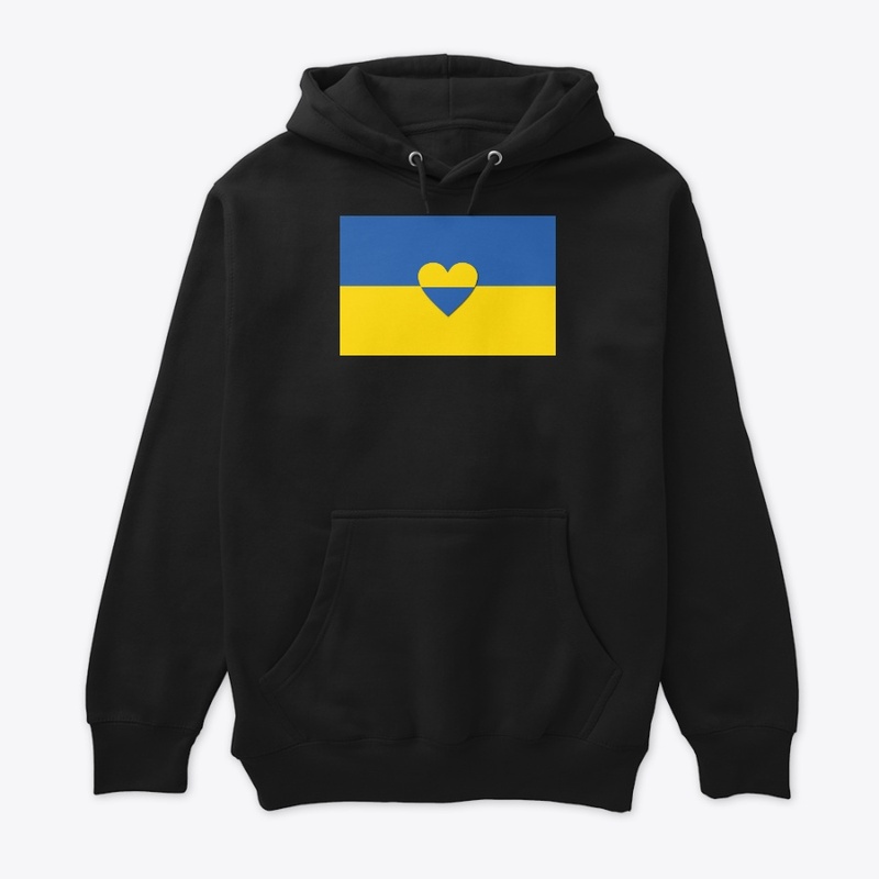 Ukrainian Flag with Heart