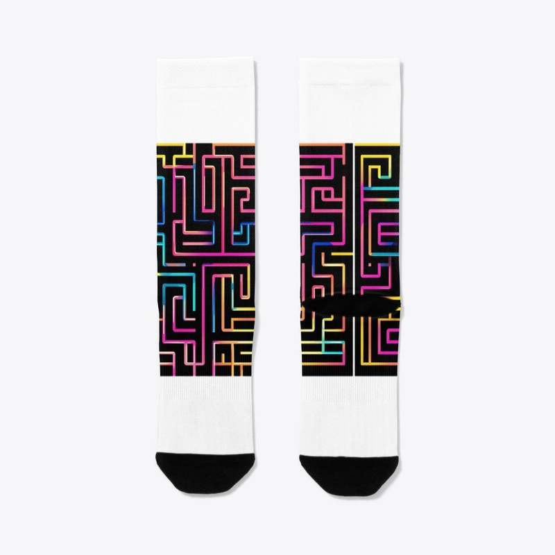 Neon Labyrinth: A Maze of Color