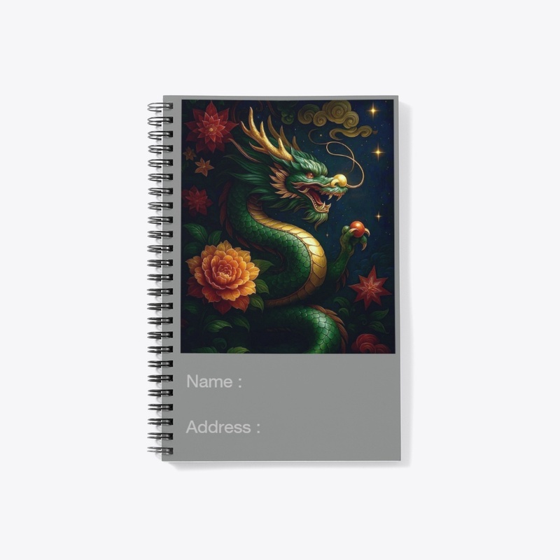 Fantasy Art Design Mystic Green Dragon 