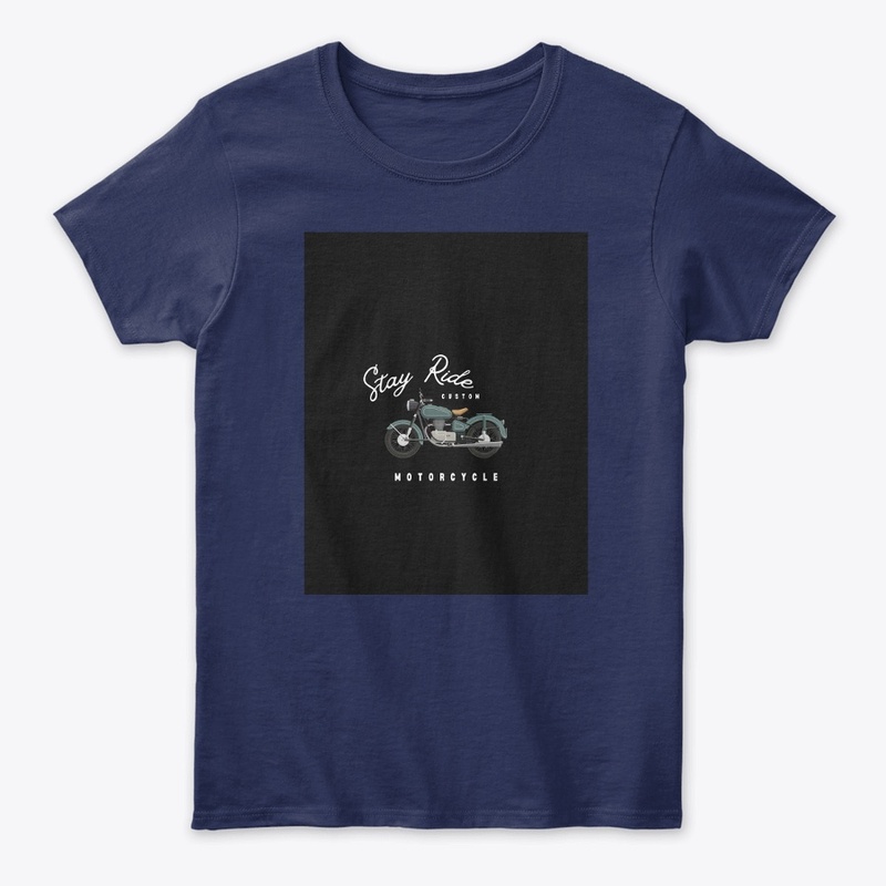 "Stay Ride Custom Motorcycle T-Shirt