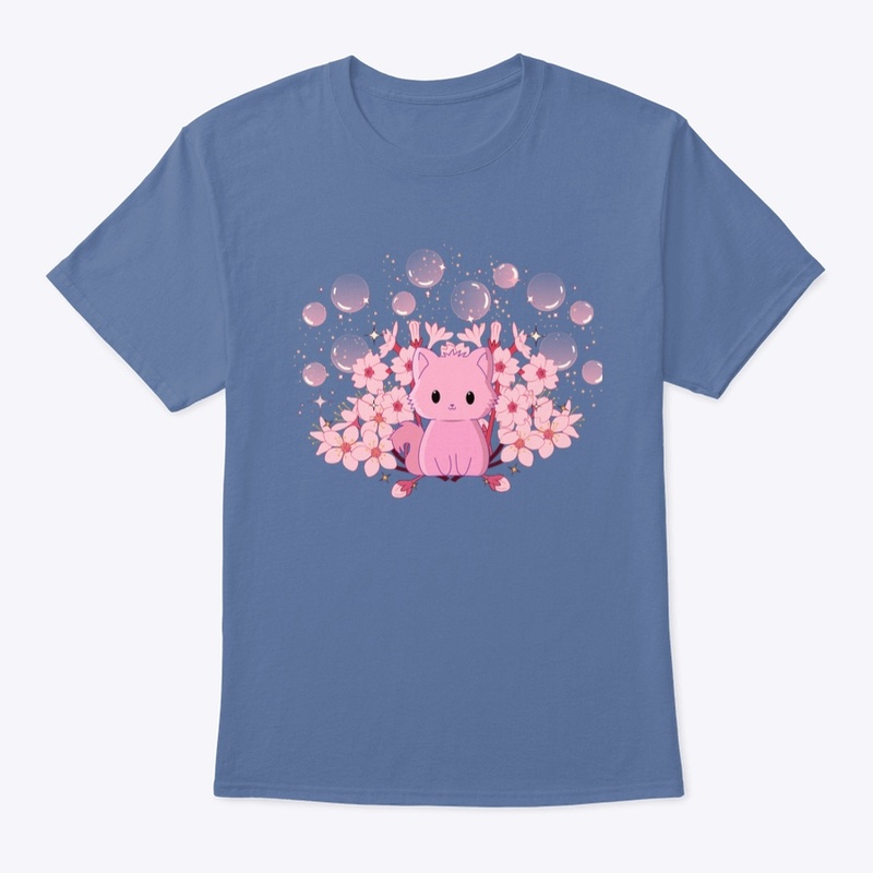 Cat Flowers Tee Shirts