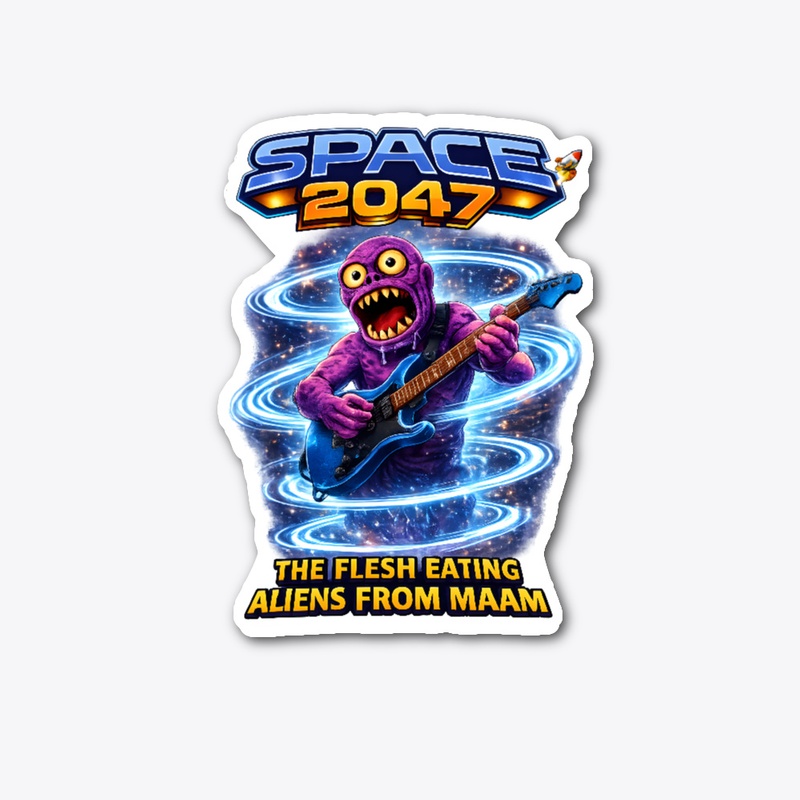 The flesh eating aliens from Maam guitar