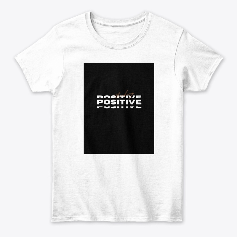 plane t-shirt with positive sticker