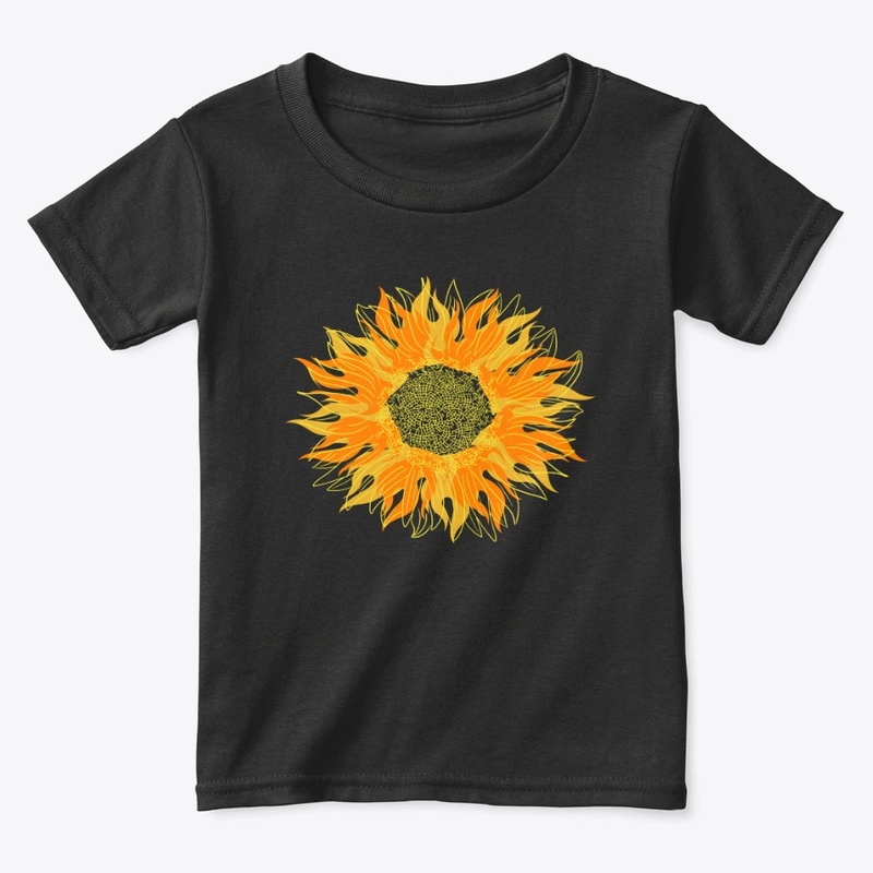 Hand Drawn Sun And Flower