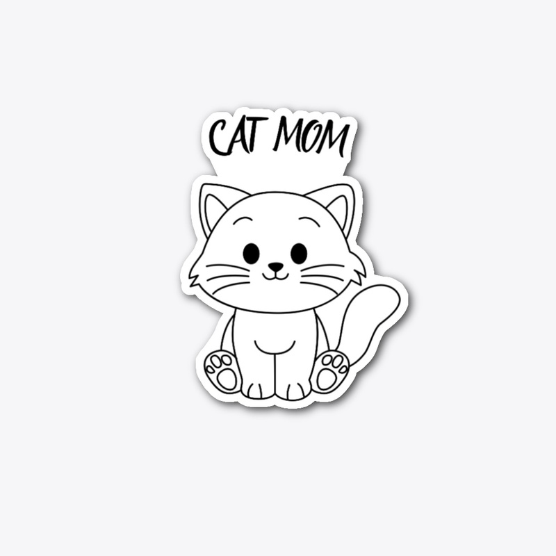 CAT MOM - Cute Kitten Tee - FC2
