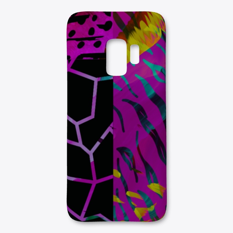 Fluorescent Safari Zebra pattern  