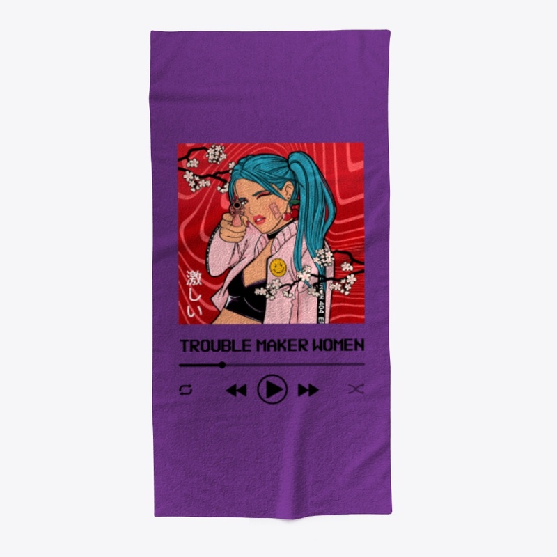 trouble maker anime towel