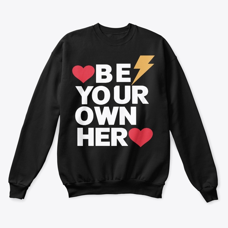  Classic typography "Be your own hero" 