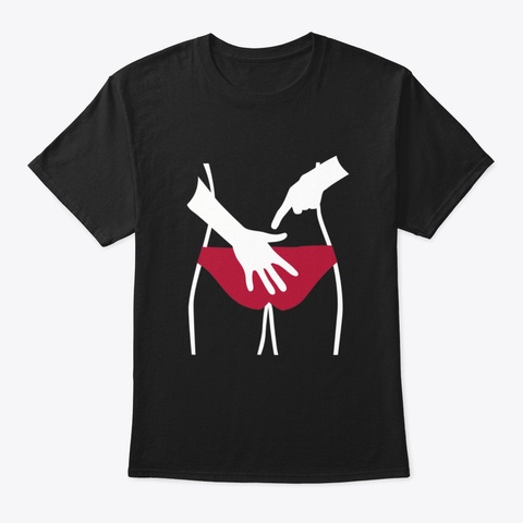 Beachvolleyball Black T-Shirt Front