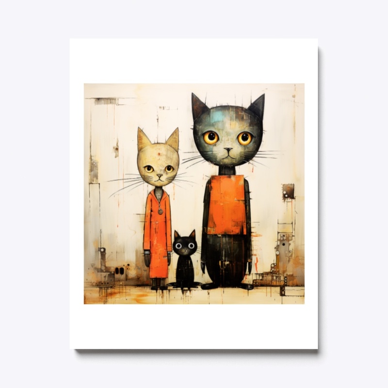 Pop Art Cat wall art, poster, canvas 