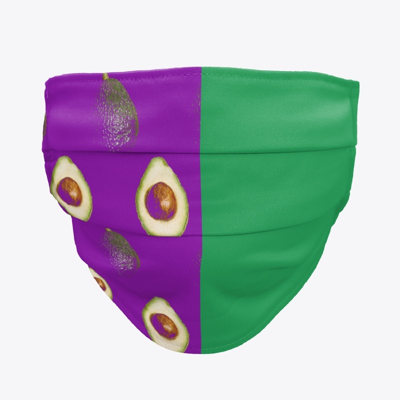 "Avocado Two Tone" Cloth Face Mask