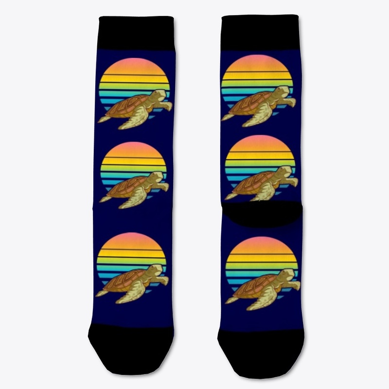 Sea turtle socks