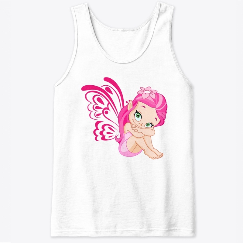 Cute Pink Fairy Butterfly Girl 