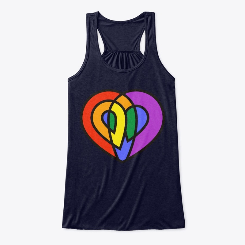 LGBT Love Pride Rainbow Heart