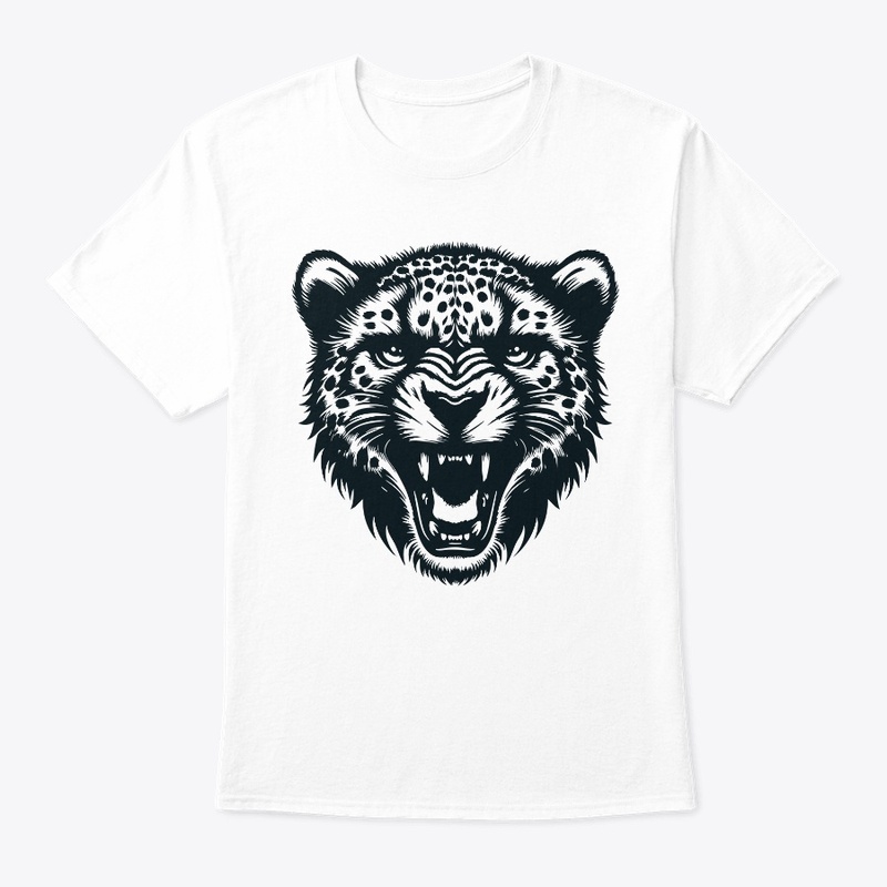 Angry Cheetah Head Design