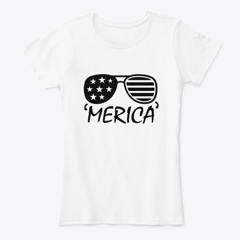 Merica Sunglasses 4th Of July T-Shirt