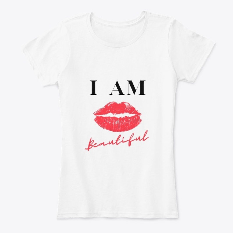 I Am Beautiful Lips Design 