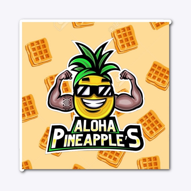 Pineapple Waffle Sticker