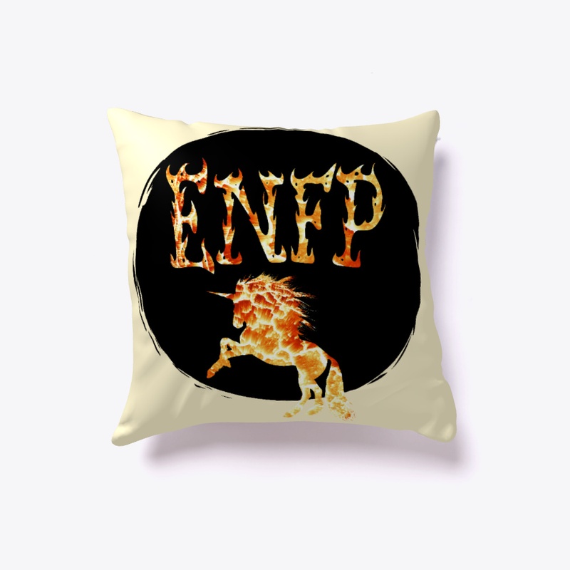 ENFP Fire Unicorn Calligraphy Design