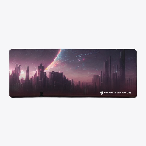 Nexo Quantum Cyber City 1.0 Desk Mat White T-Shirt Front