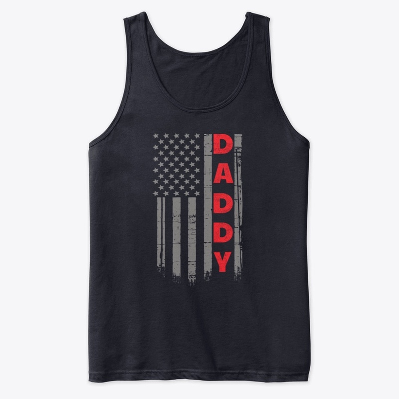 USA Flag Daddy Patriotic Dad T-Shirt