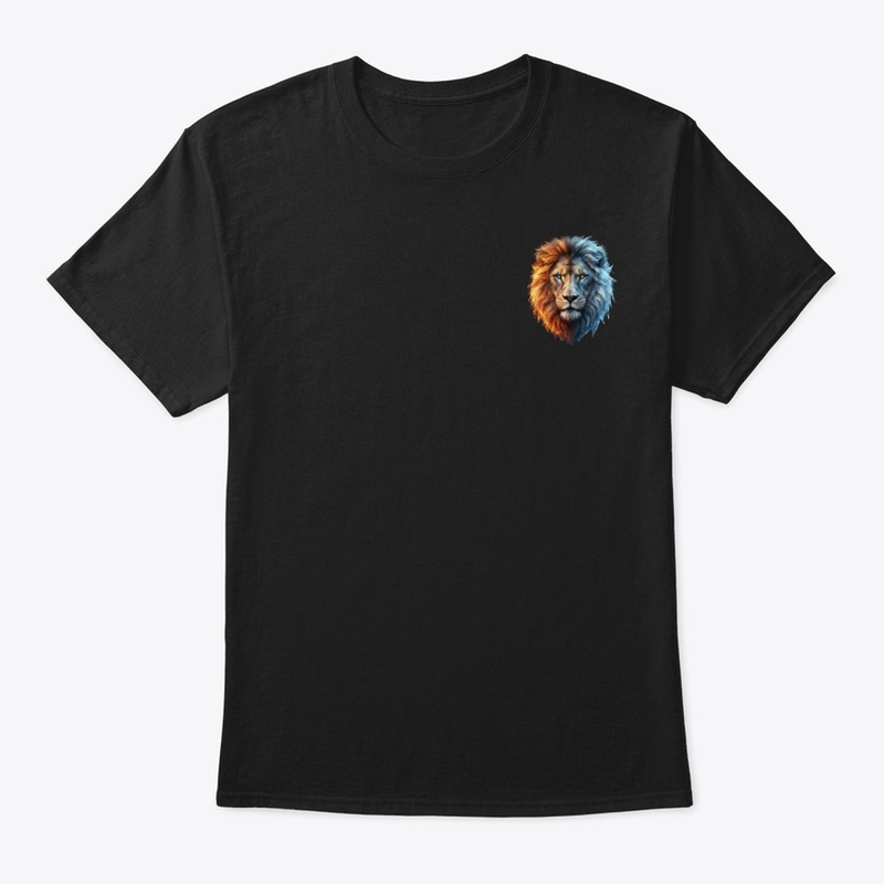 Fire and Ice Lion Face