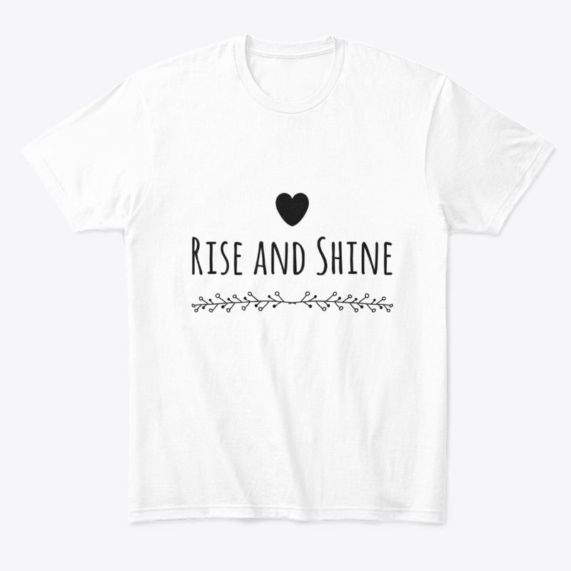 Rise and Shine clothing with cute heart