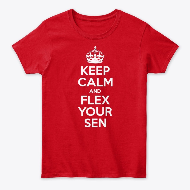"Keep Calm and Flex Your Sen" T-Shirt