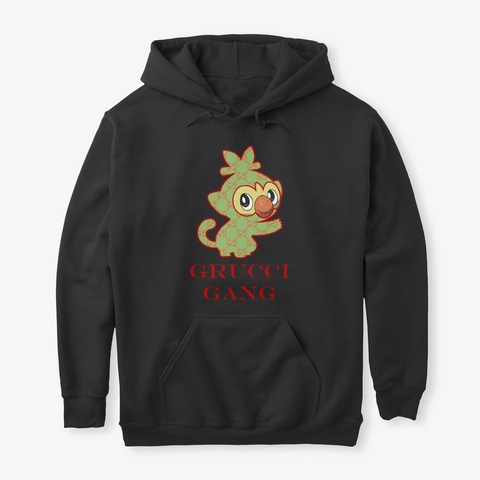 Grookey Gang Black T-Shirt Front