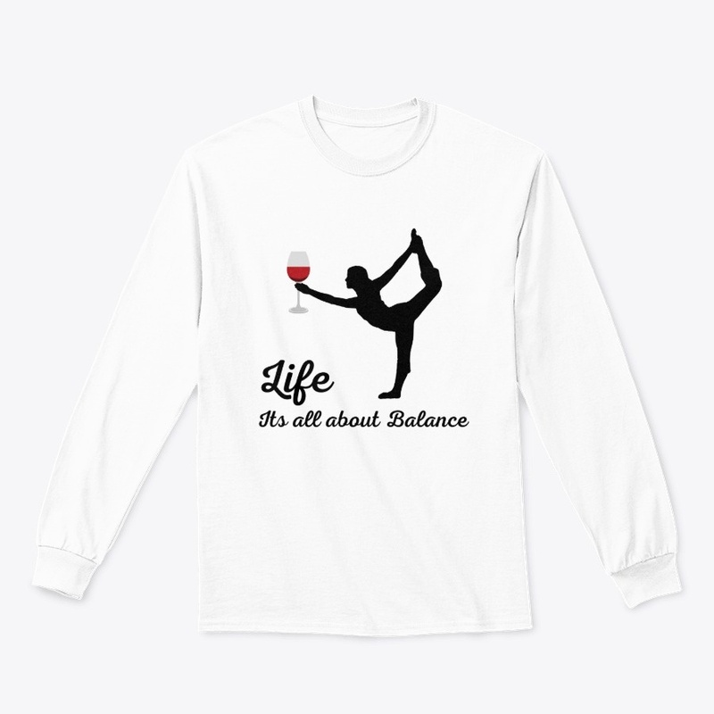yoga + wine - life is all about balance