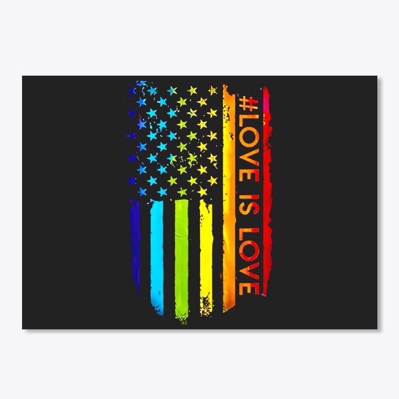 LGBT Love Is Love Flag
