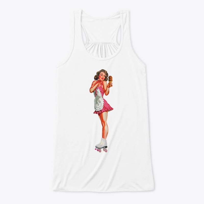 Girl with ice-cream top