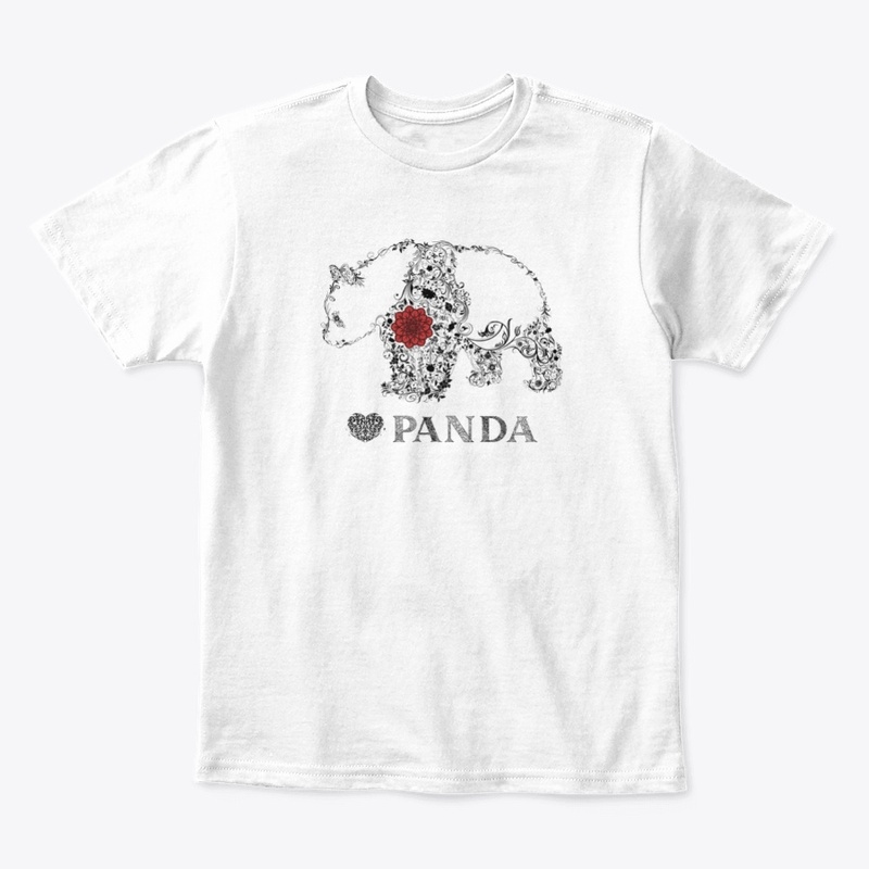 mandala heart panda -panda day