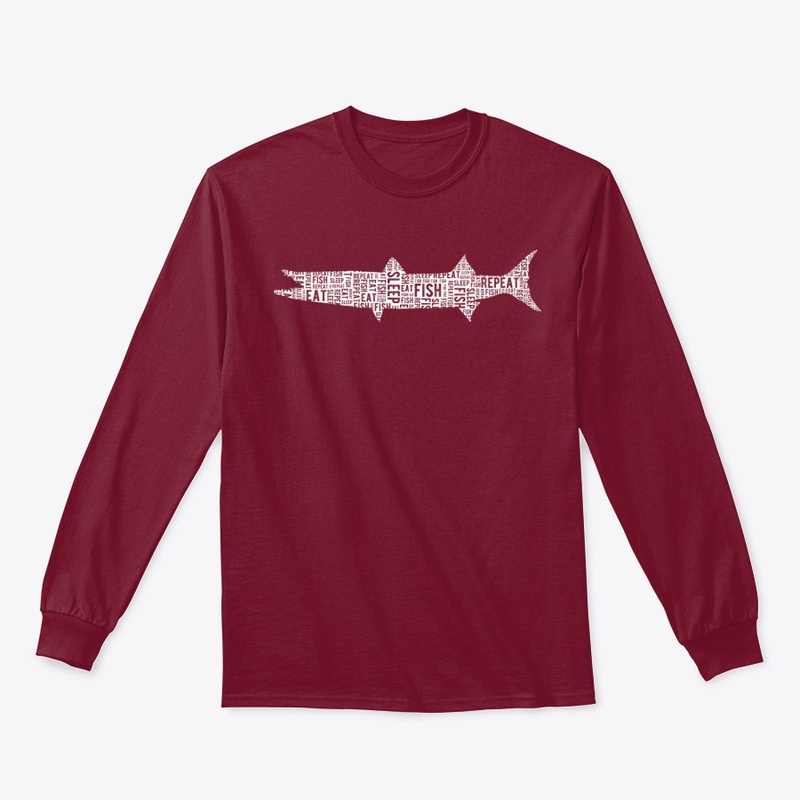 Eat Sleep Fish Repeat - Barracuda
