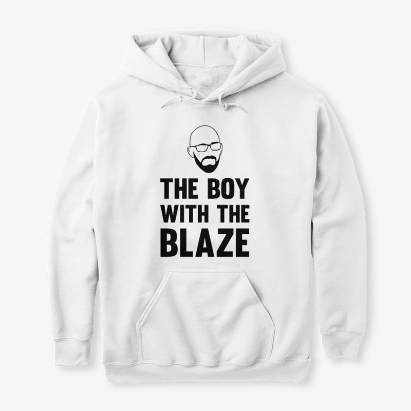 The Boi with the Blaze - black on white.