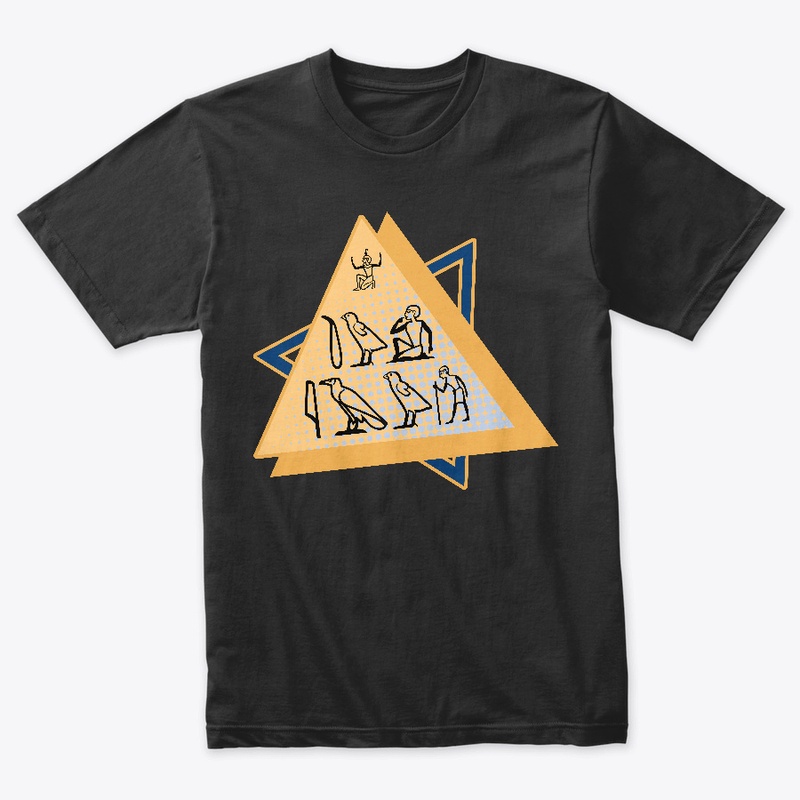 Ok boomer hieroglyph tee in royal lapis