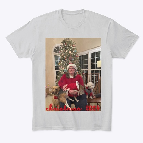 Dog Light Heather Grey  T-Shirt Front